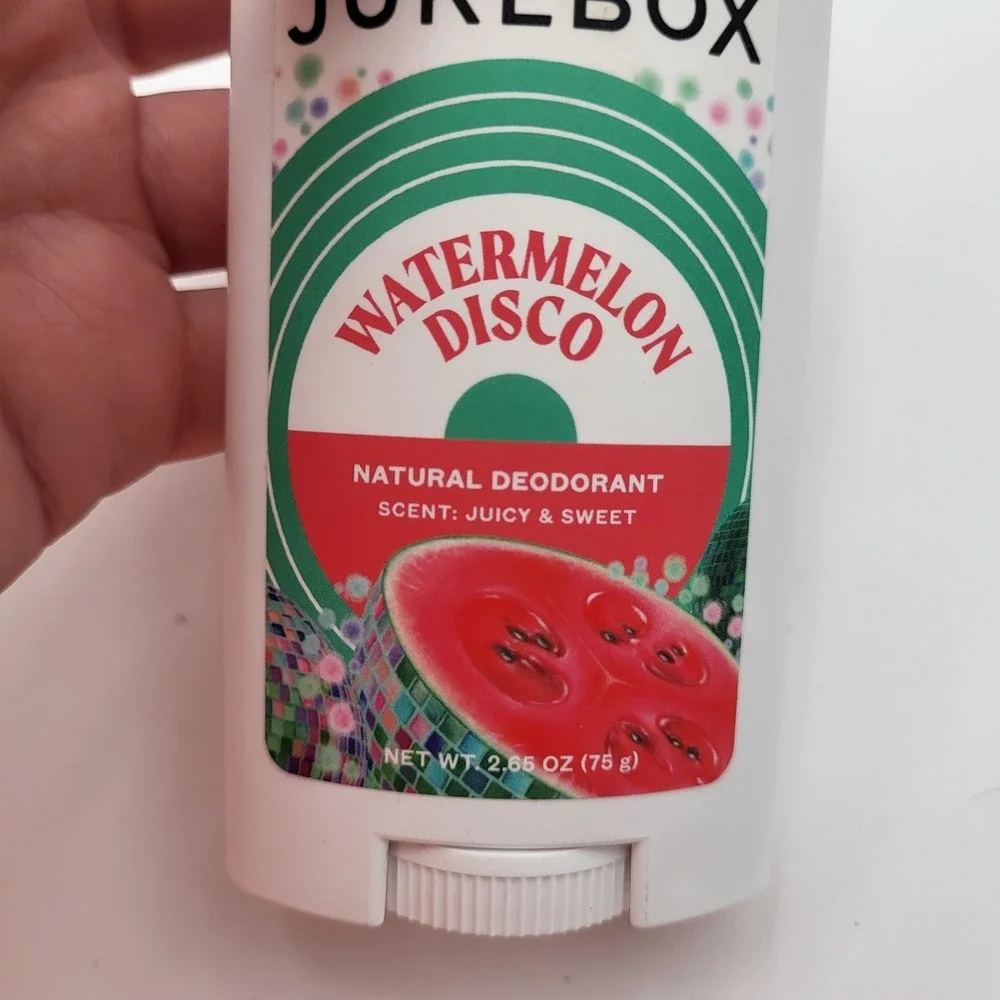 Set of 2 Jukebox Watermelon Disco Aluminum Free Womens‎ Natural Deodorant 2.65oz